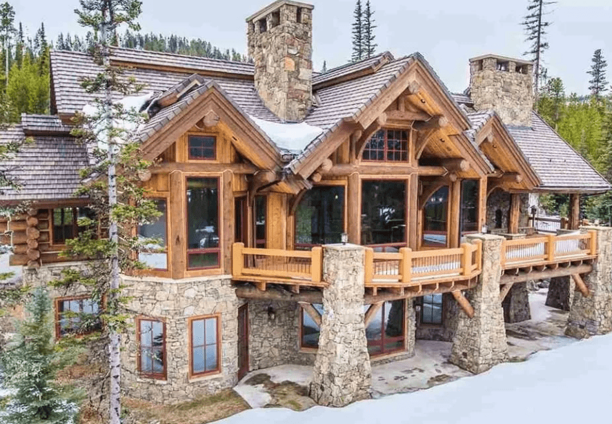 Stone wood house проекты домов